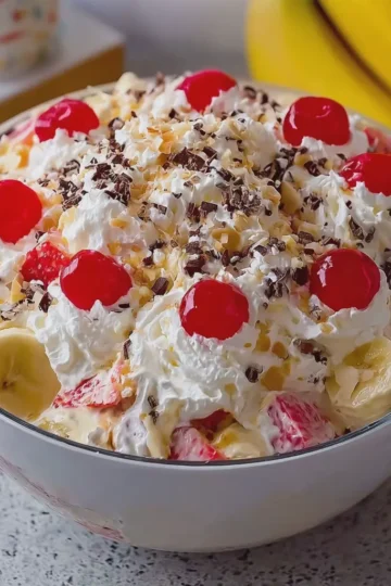 Banana Split Fluff Salad