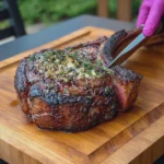 Perfectly Grilled Tomahawk Ribeye Steak