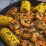 Garlic Butter Shrimp with Sweet Corn and Fresh Herbs
