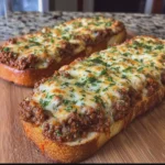 Cheesy Garlic Bread Sloppy Joes