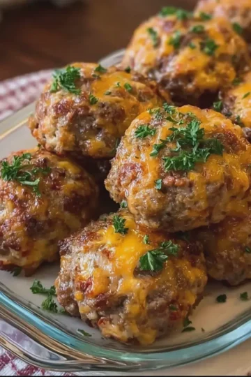 Southern 3-Ingredient Beef Sausage Cheese Balls