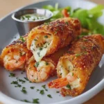 Crispy Cheesy Shrimp Rolls