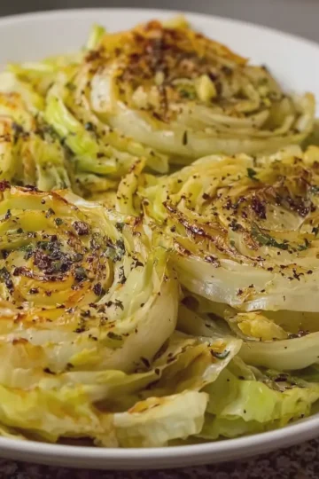 Fried Cabbage with Butter and Black Pepper