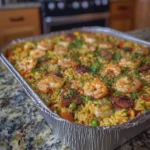 Seafood Dirty Rice Dump Casserole