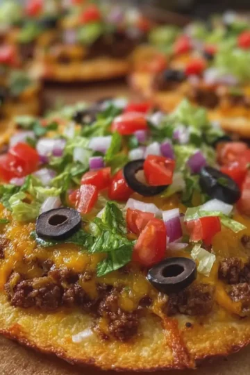 Taco Bell Style Mexican Pizza