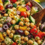 Mediterranean Chickpea and Black Bean Salad