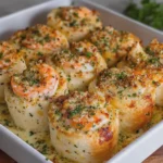 Creamy Parmesan Garlic Shrimp Rolls