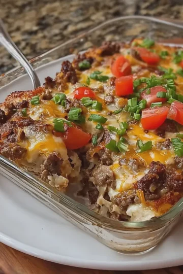 Low Carb High Protein Philly Cheesesteak Casserole
