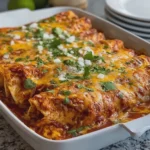 Creamy Cheesy Beef Enchiladas