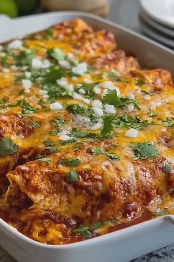 Creamy Cheesy Beef Enchiladas