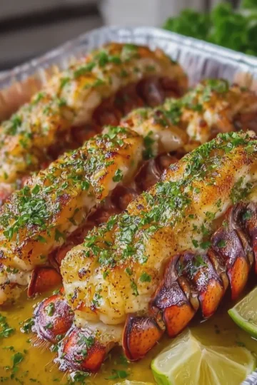 Garlic Butter Lime Lobster Tails