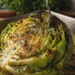 Whole Roasted Green Cabbage