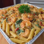 Creamy Cajun Shrimp Penne Pasta