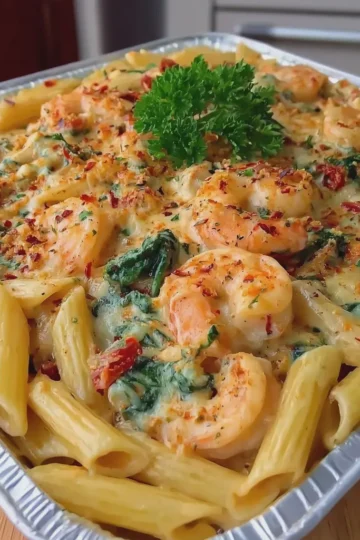 Creamy Cajun Shrimp Penne Pasta