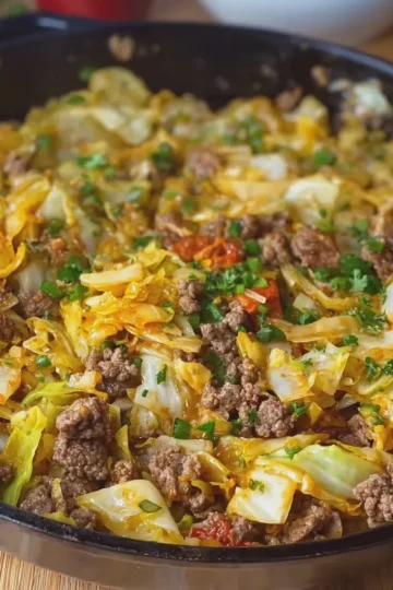 Cabbage and Beef Skillet
