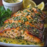Lemon Garlic Butter Mustard Salmon
