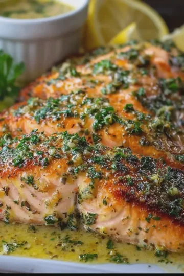 Lemon Garlic Butter Mustard Salmon