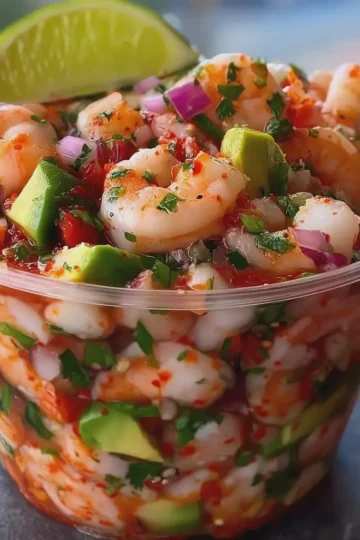 Fresh and Spicy Mexican Shrimp Ceviche