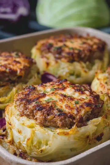Oven-Baked Cabbage Burgers