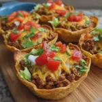 Cheesy Beef Taco Cups
