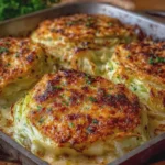 Cheesy Baked Cabbage Steaks