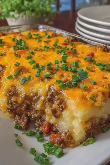 Ground Beef and Potato Casserole