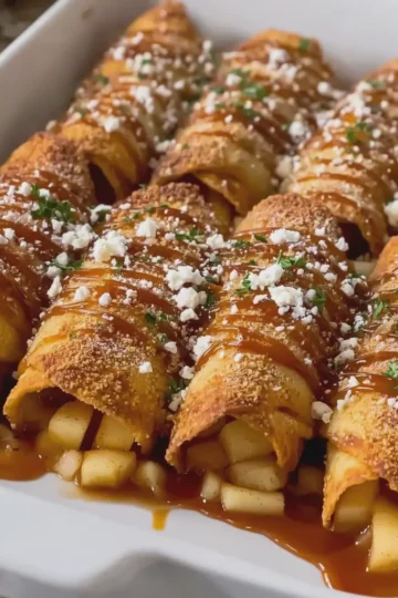 Caramel Apple Pie Taquitos