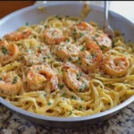 Creamy Garlic Shrimp Pasta